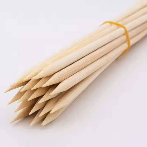 Natural Barbecue Roasting Bamboo Sticks Wooden Stick Barbeque Stick